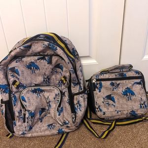 Pottery Barn large bookbag and lunch box